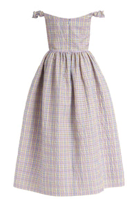 Ginger Pastel Plaid Midi Dress