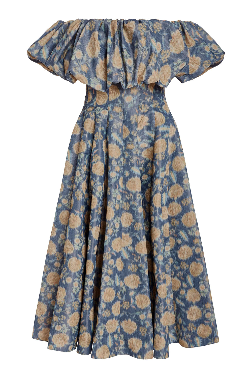 Freesia Dusk Marigold Ikat Midi Dress