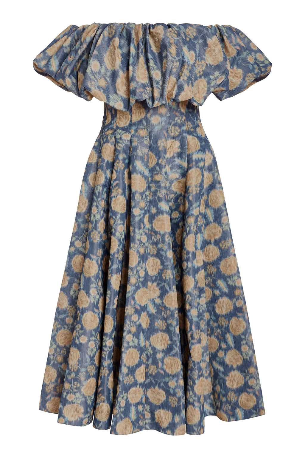Freesia Dusk Marigold Ikat Midi Dress