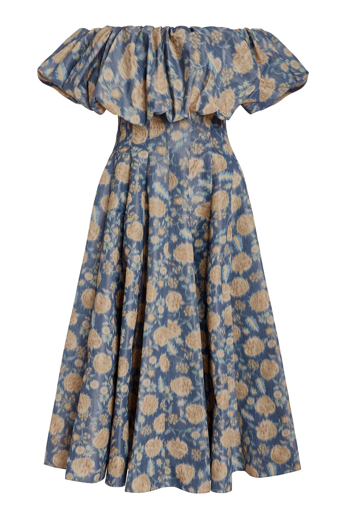 Freesia Dusk Marigold Ikat Midi Dress