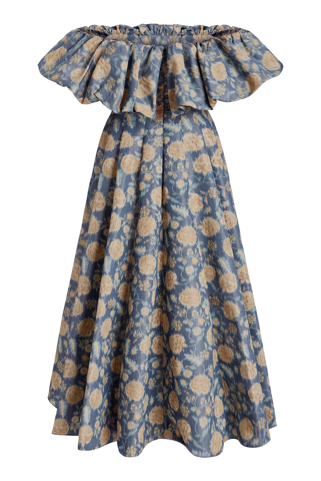 Freesia Dusk Marigold Ikat Midi Dress
