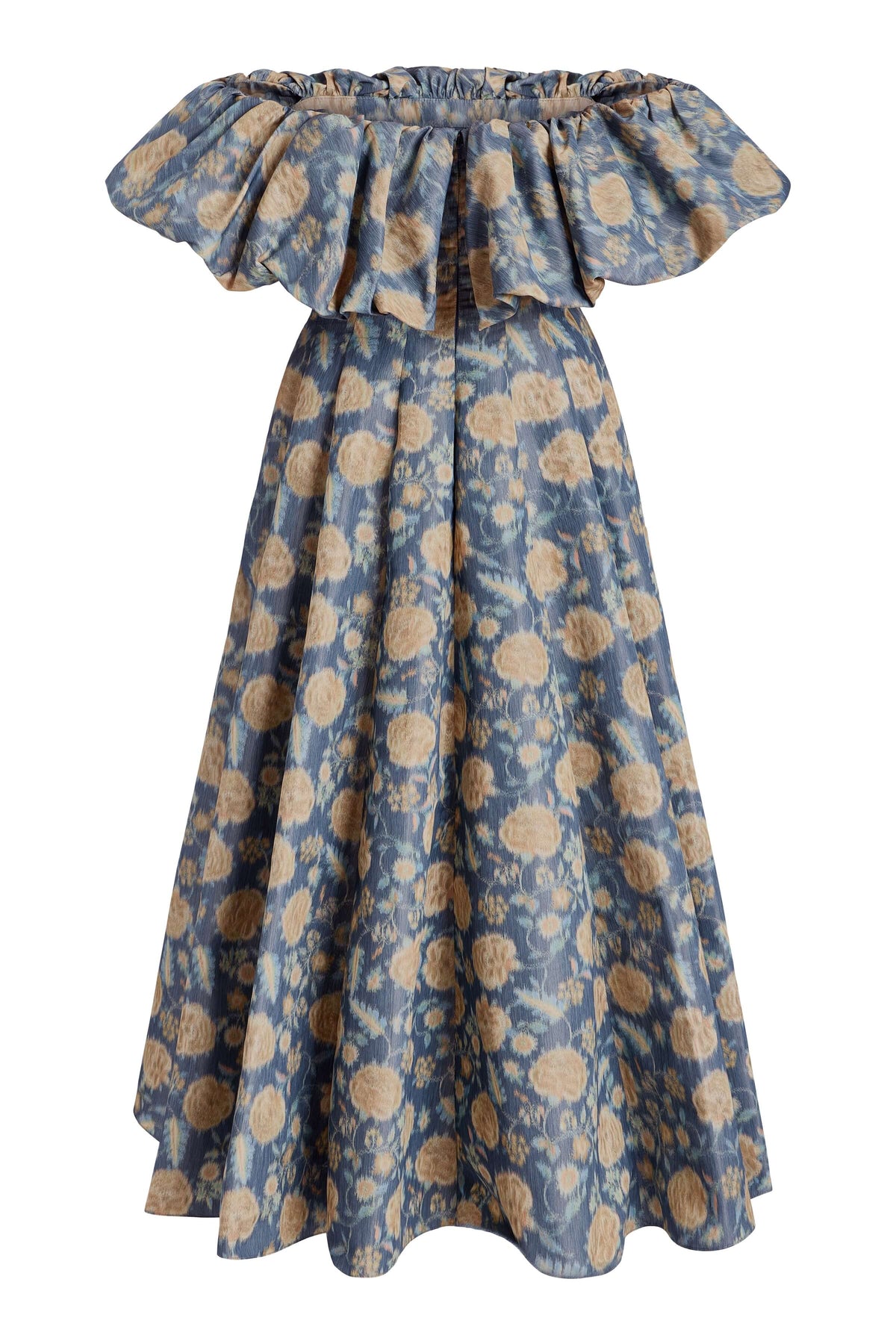Freesia Dusk Marigold Ikat Midi Dress
