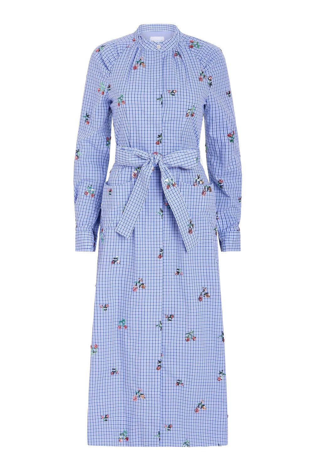 Gazania Sequin Embroidery Shirt Dress