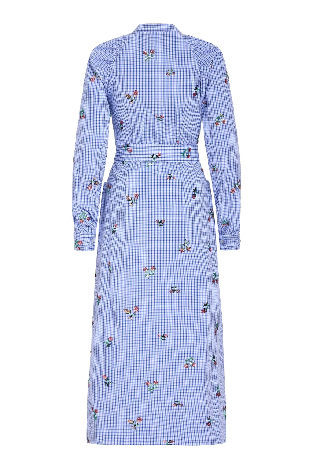 Gazania Sequin Embroidery Shirt Dress