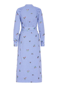 Gazania Sequin Embroidery Shirt Dress