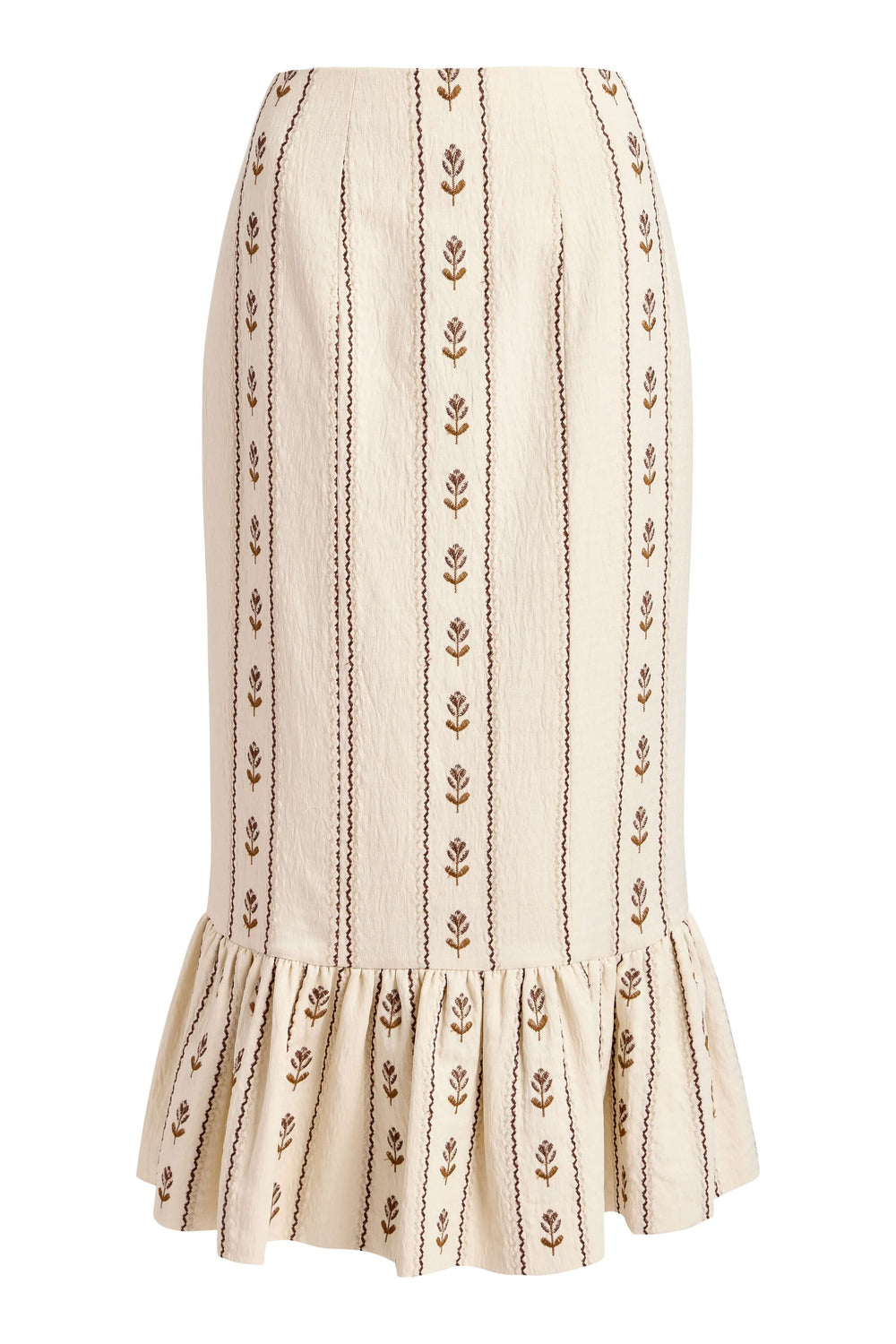 Suri Ivory Linen Skirt