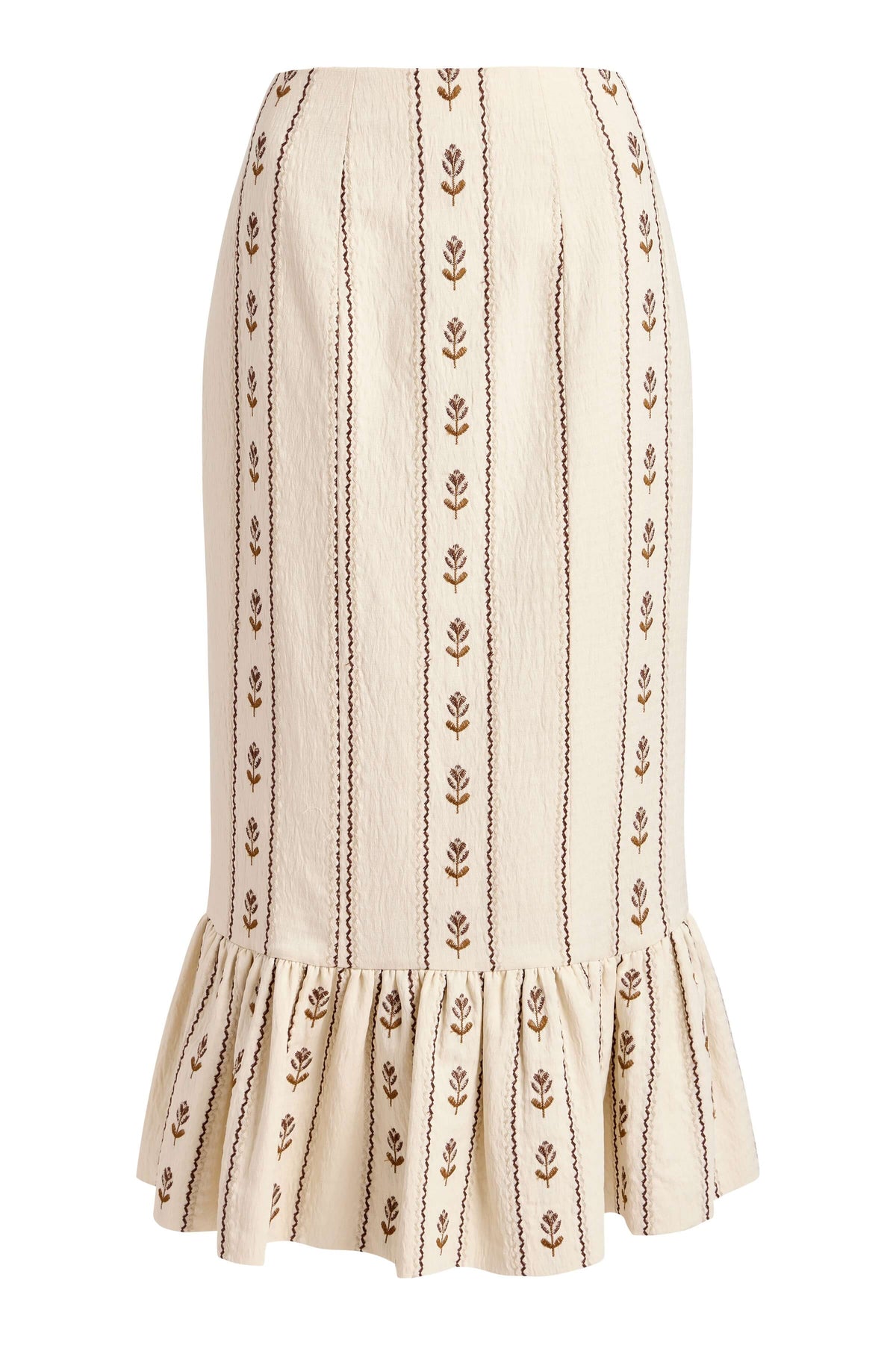 Suri Ivory Linen Skirt