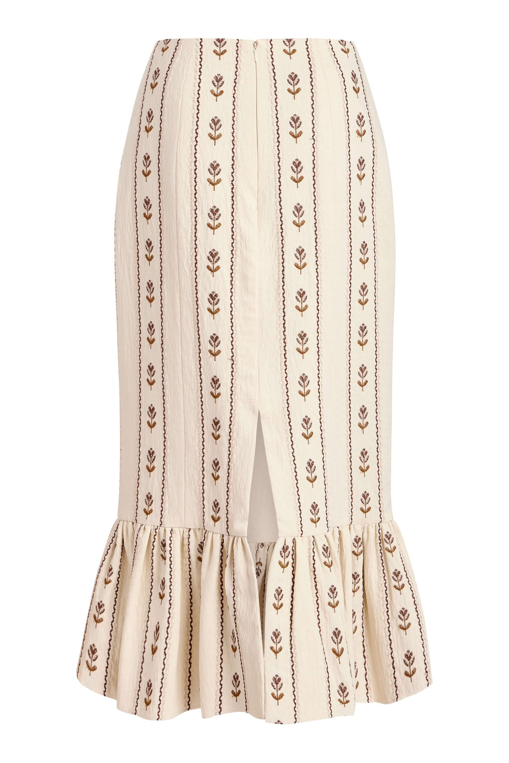 Suri Ivory Linen Skirt