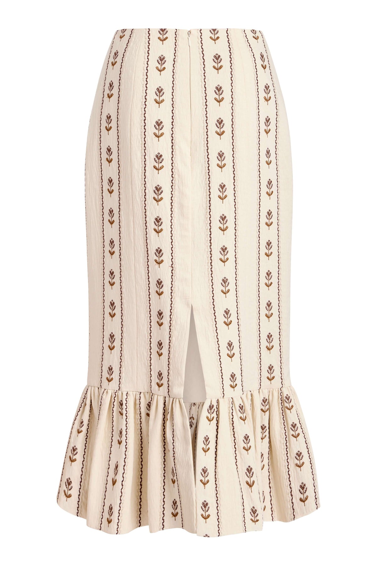 Suri Ivory Linen Skirt