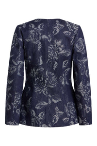 Savane Floral Denim Jacket Top