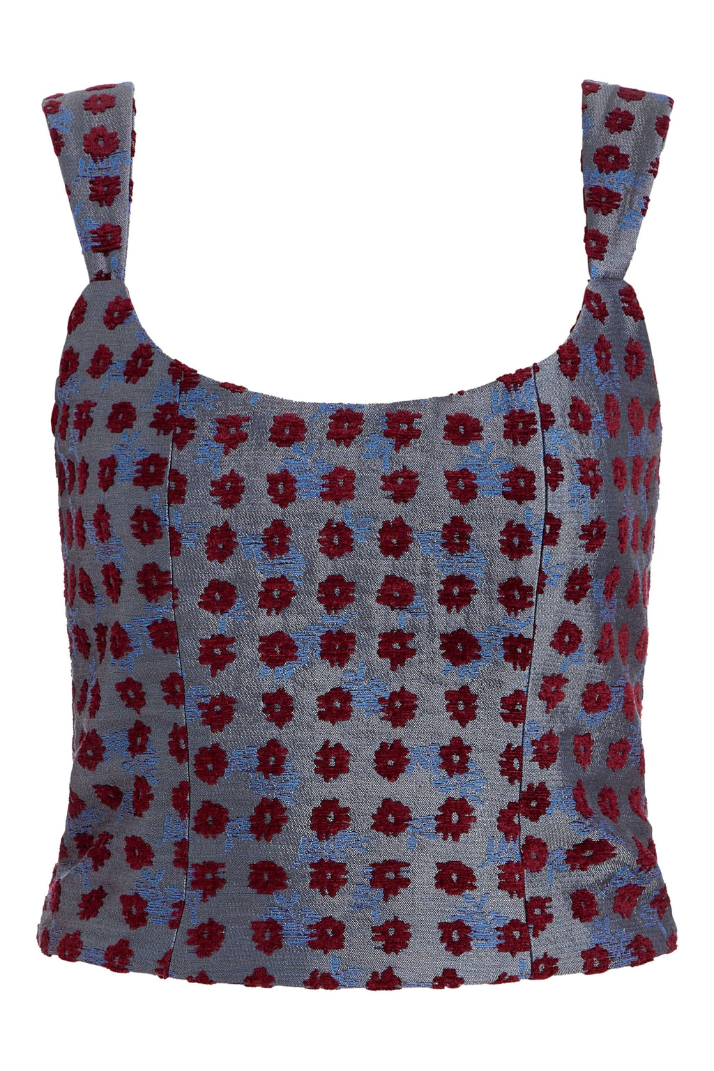 Maisie Teal Tapestry Top