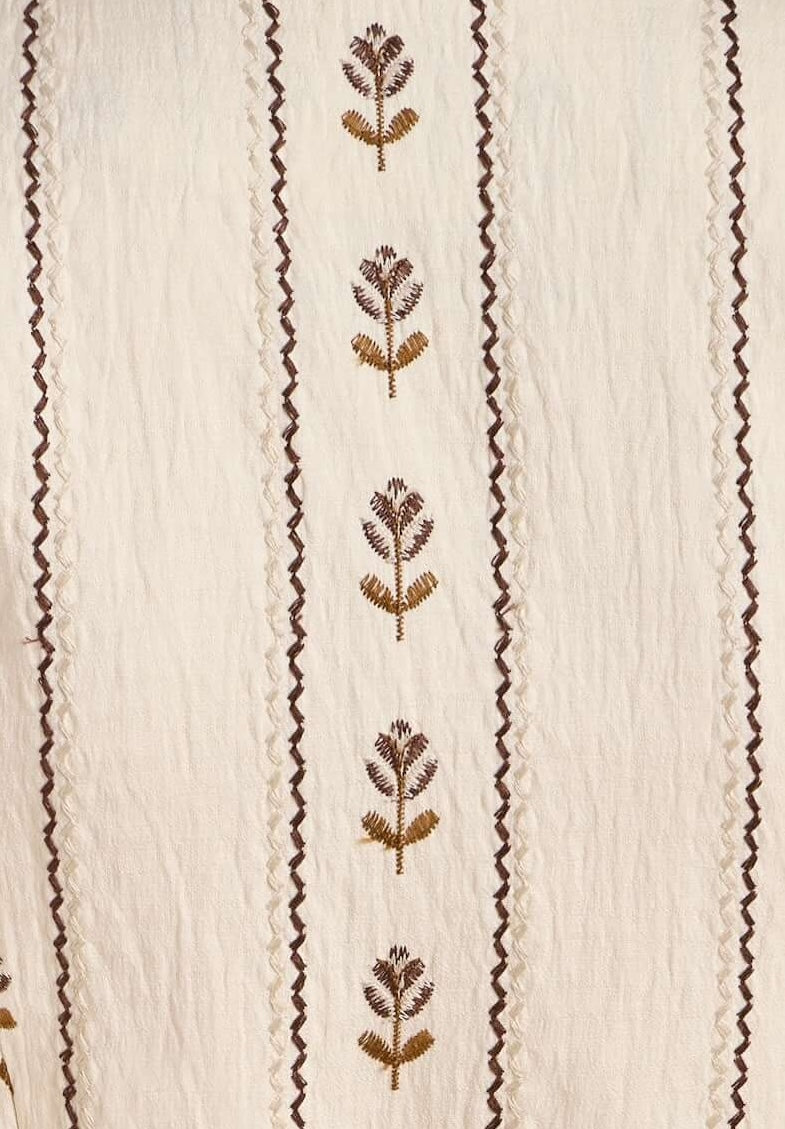 Suri Ivory Linen Skirt