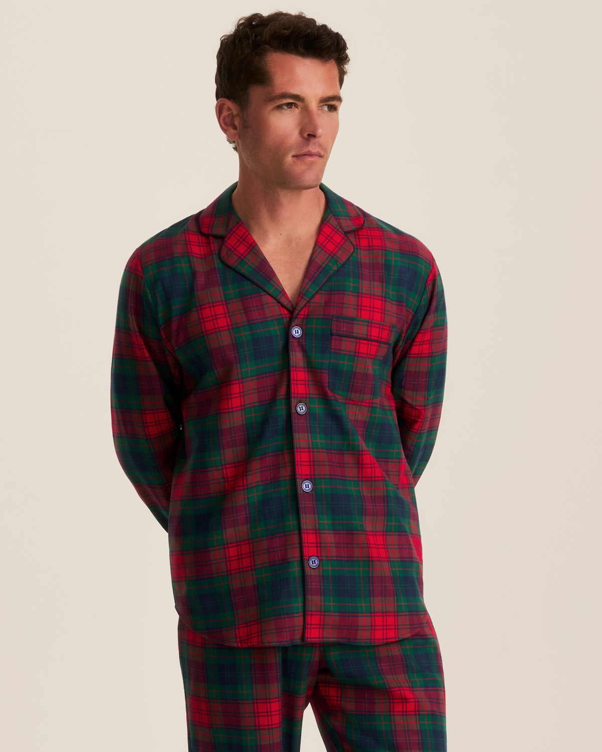 Men’s Twill Pajama Set in St. James Tartan