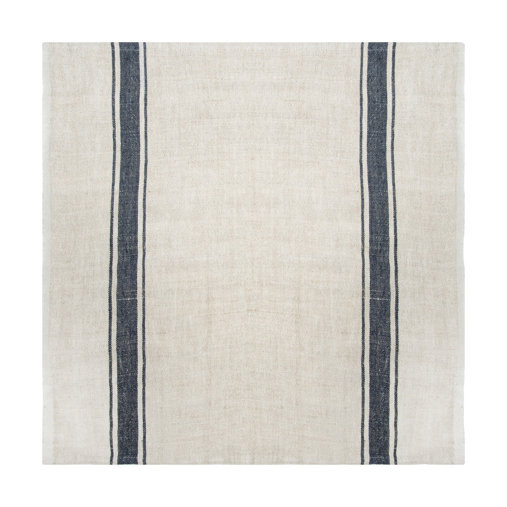 Marseille Napkins in Olive Green & Natural, Set of 4