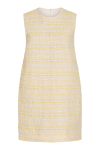 Daisy Lemon Textured Stripe Mini Dress