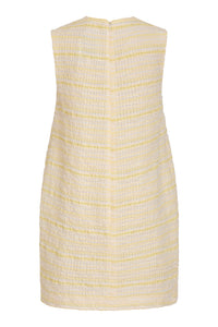Daisy Lemon Textured Stripe Mini Dress