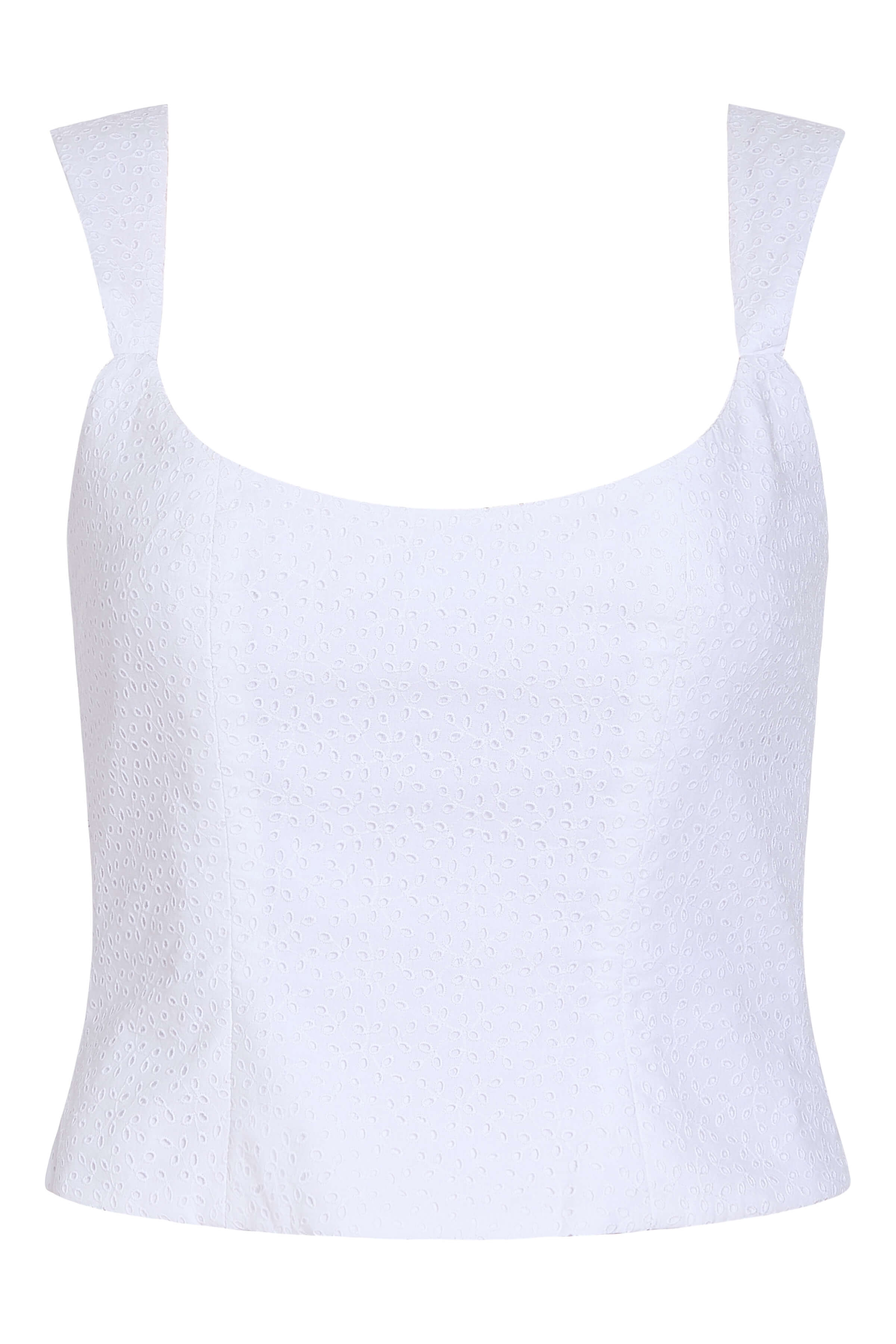 Maisie Cotton Eyelet Corset Top