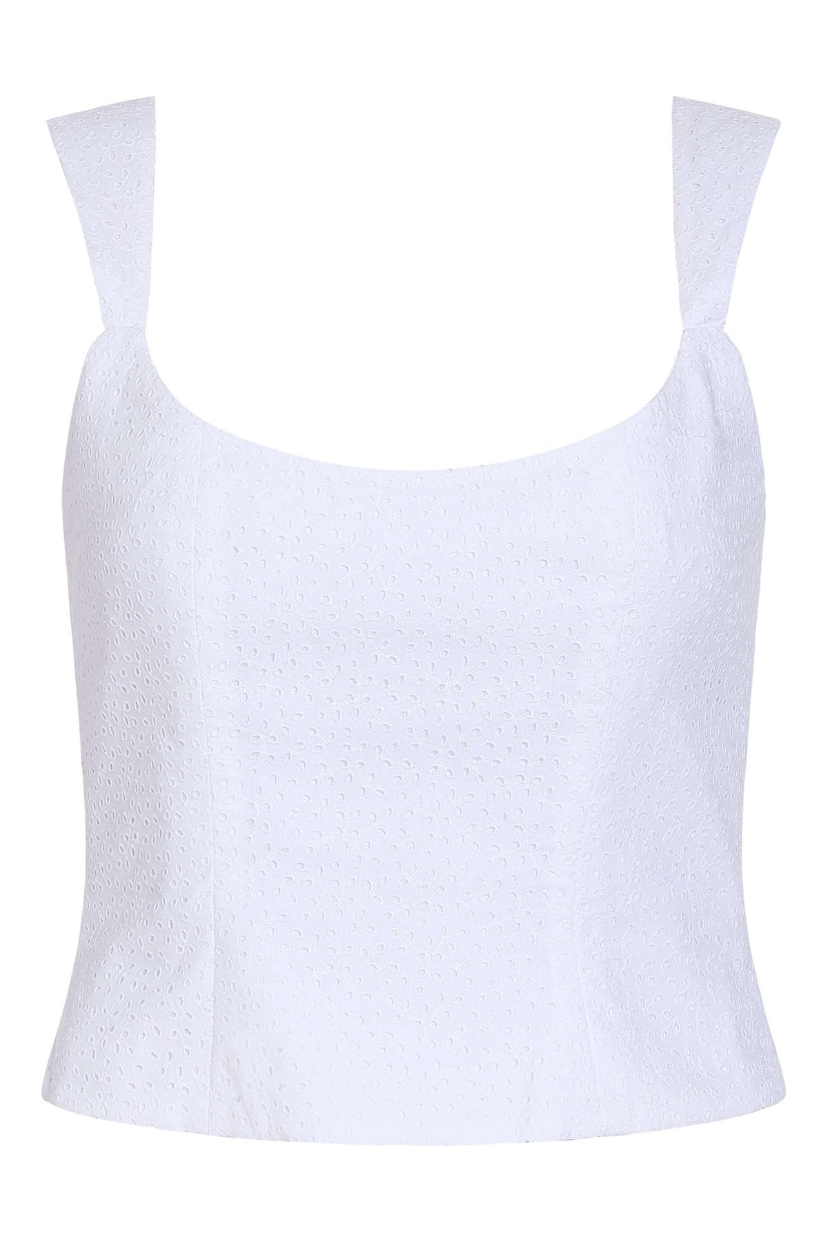 Maisie Cotton Eyelet Corset Top