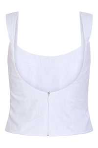 Maisie Cotton Eyelet Corset Top