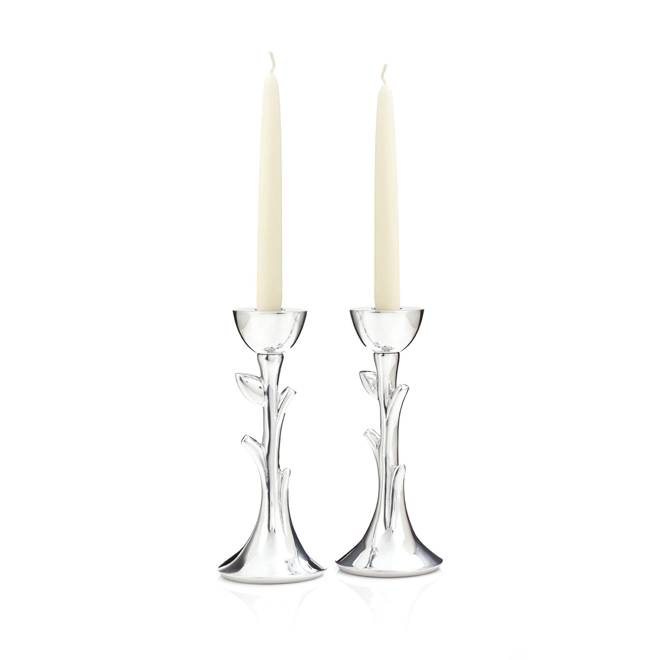 Judaica Tree of Life Sabbath Candlesticks, Set of 2