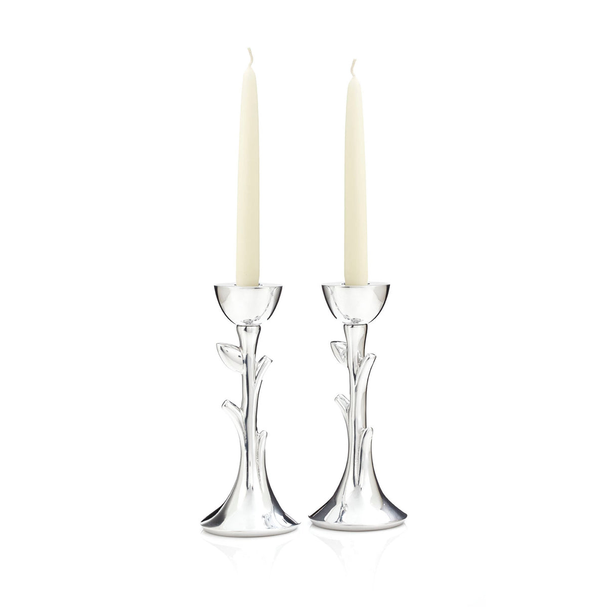 Judaica Tree of Life Sabbath Candlesticks, Set of 2