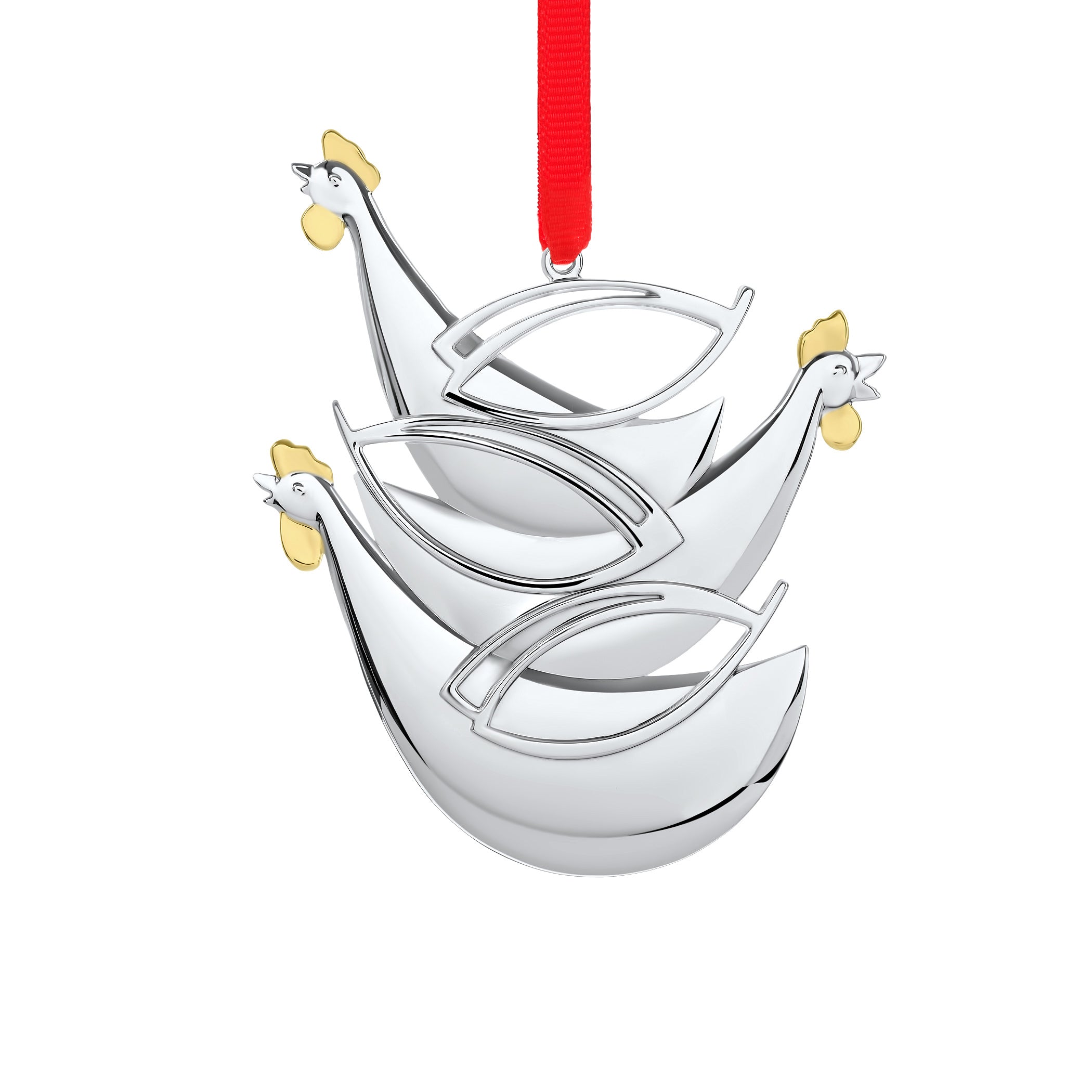 12 Days of Christmas Ornament, Three French Hens