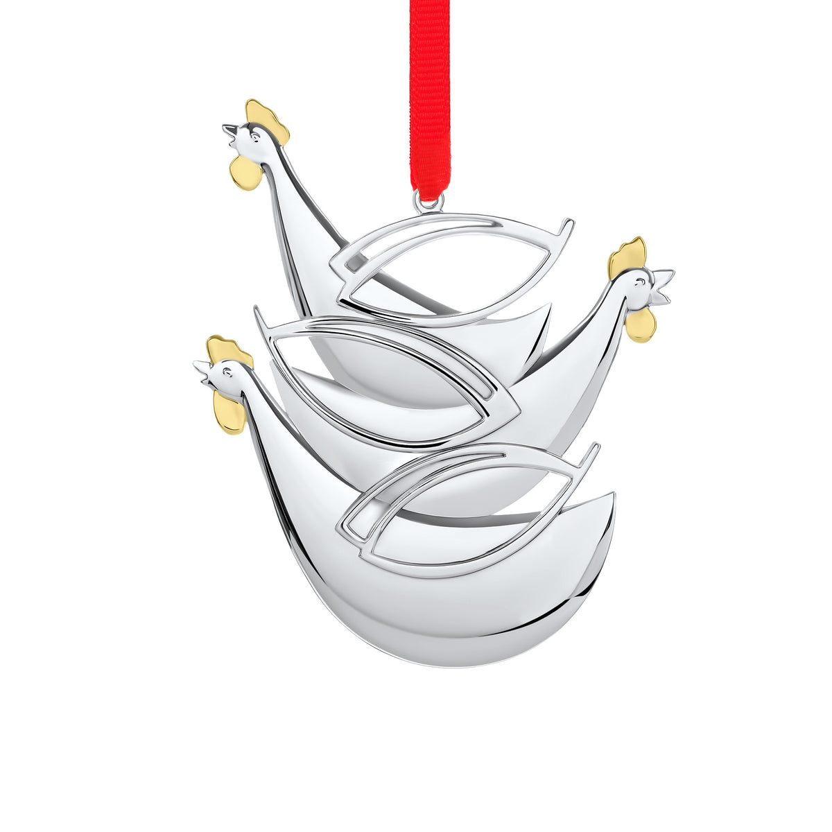 12 Days of Christmas Ornament, Three French Hens