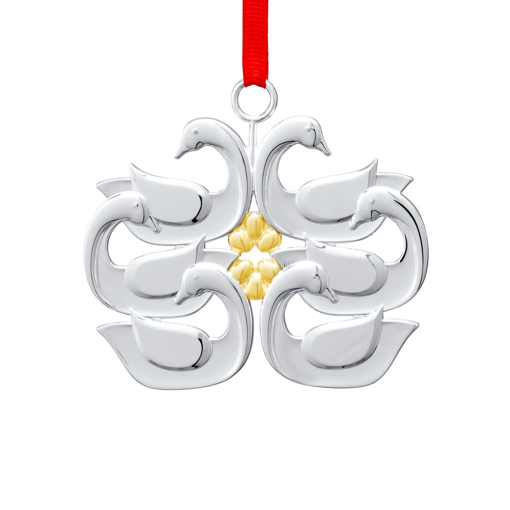 12 Days of Christmas Ornament, Six Geese a Laying