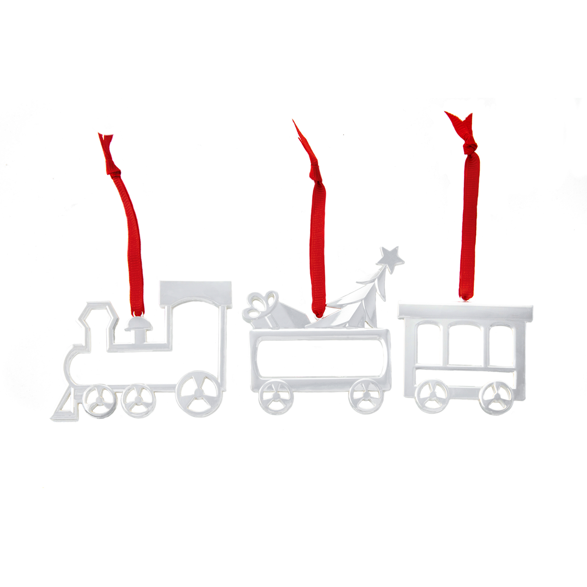 Mini Assortment Ornaments Train, Set of 3