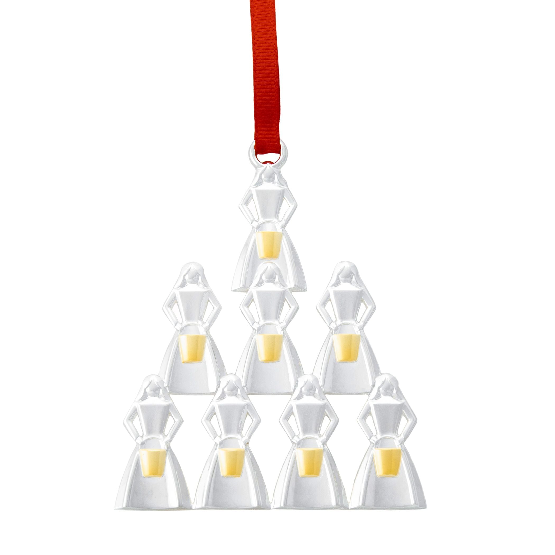 12 Days of Christmas Ornament, Eight Maids a Milking