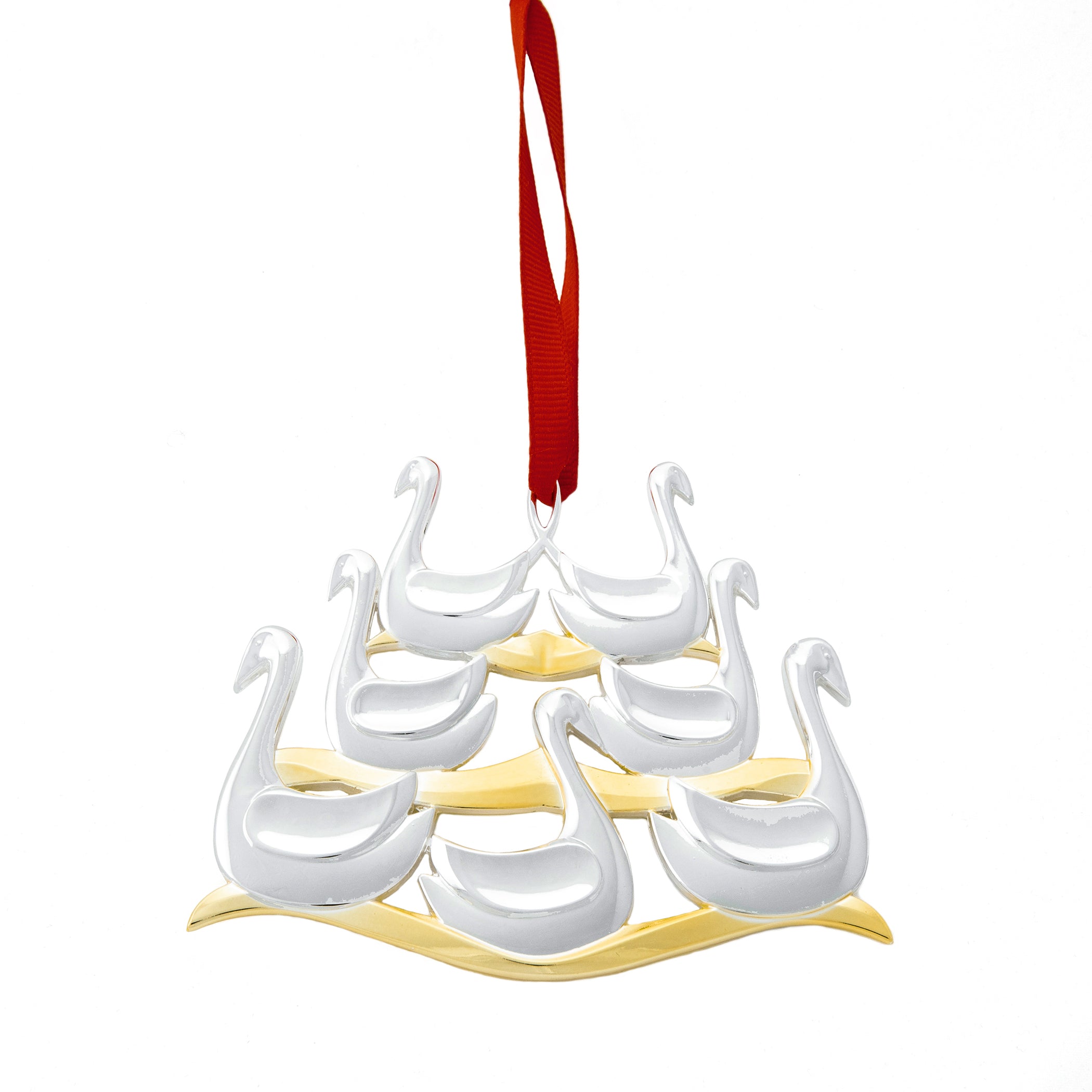 12 Days of Christmas Ornament, Seven Swans a Swimming