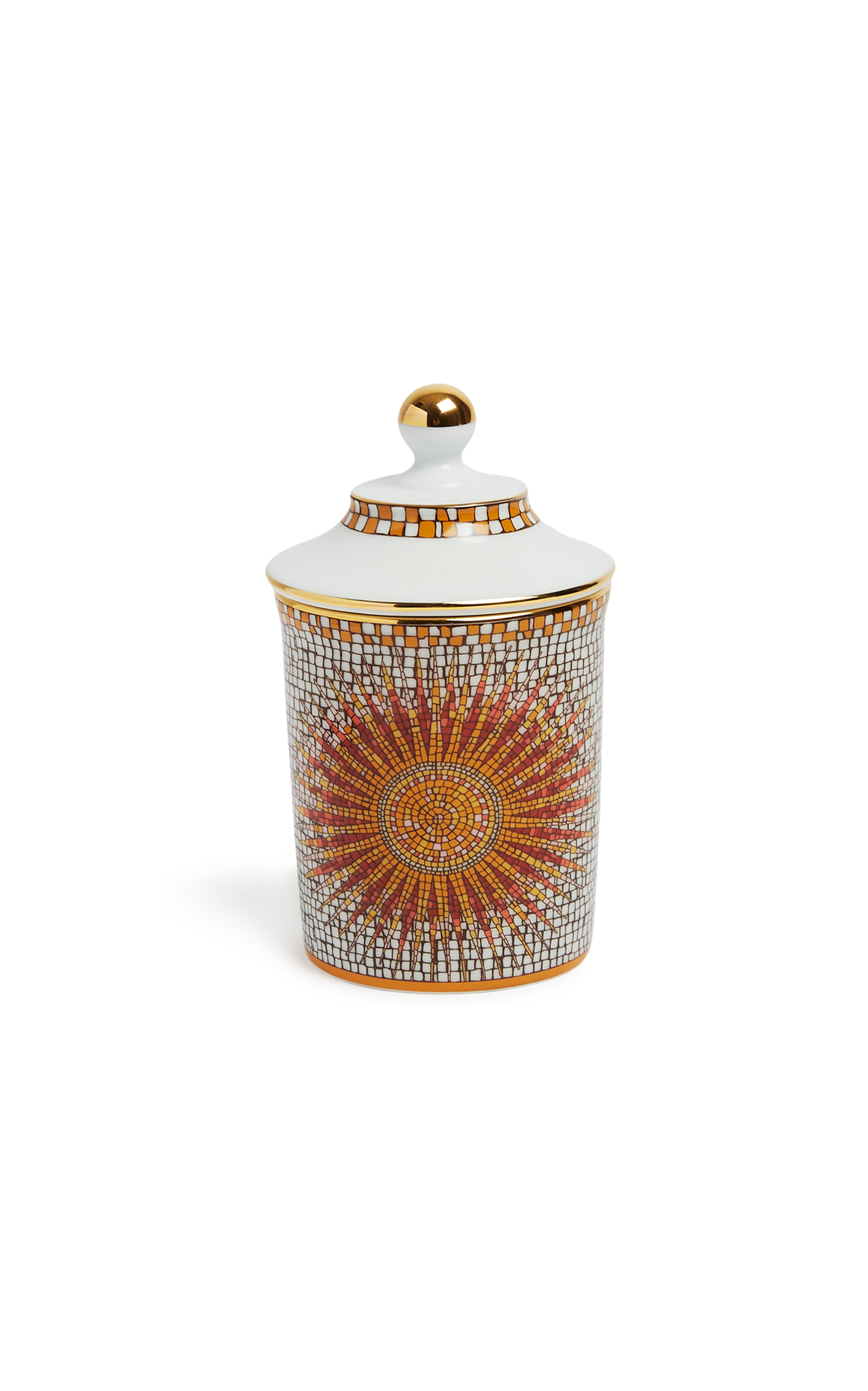 Lidded Mug in Sunrays Multicolor