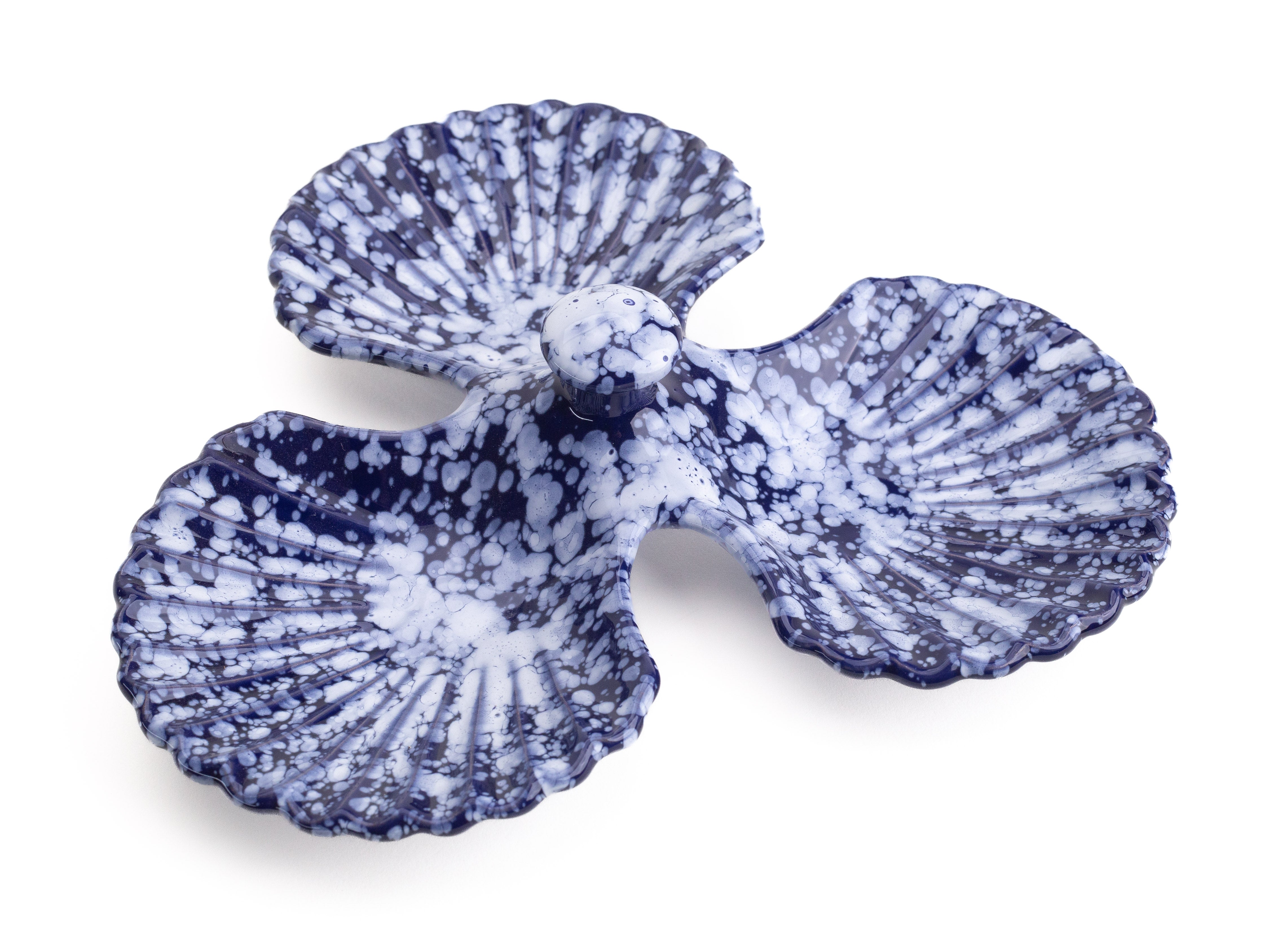 Concha Triple - COBALT with White