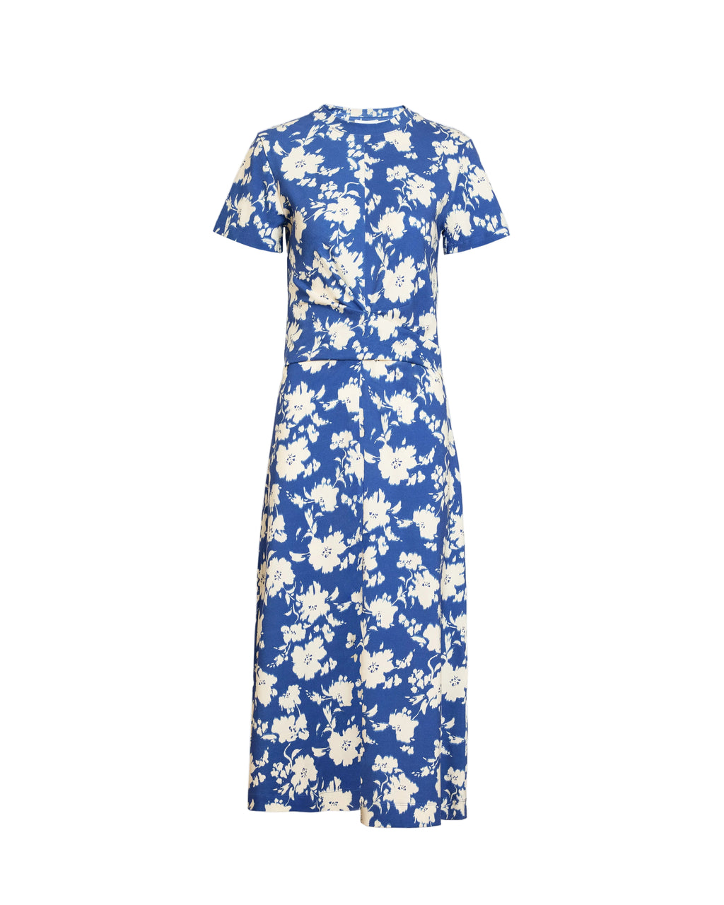 Mac Dress in French Blue/Cream Multi