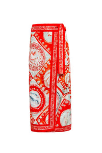 The Paloma Wrap Skirt in Lost at Sea print. 