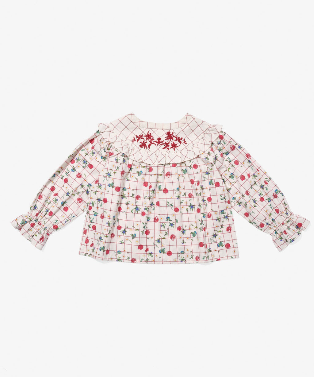 Maggie Blouse in Pomegranate Parade