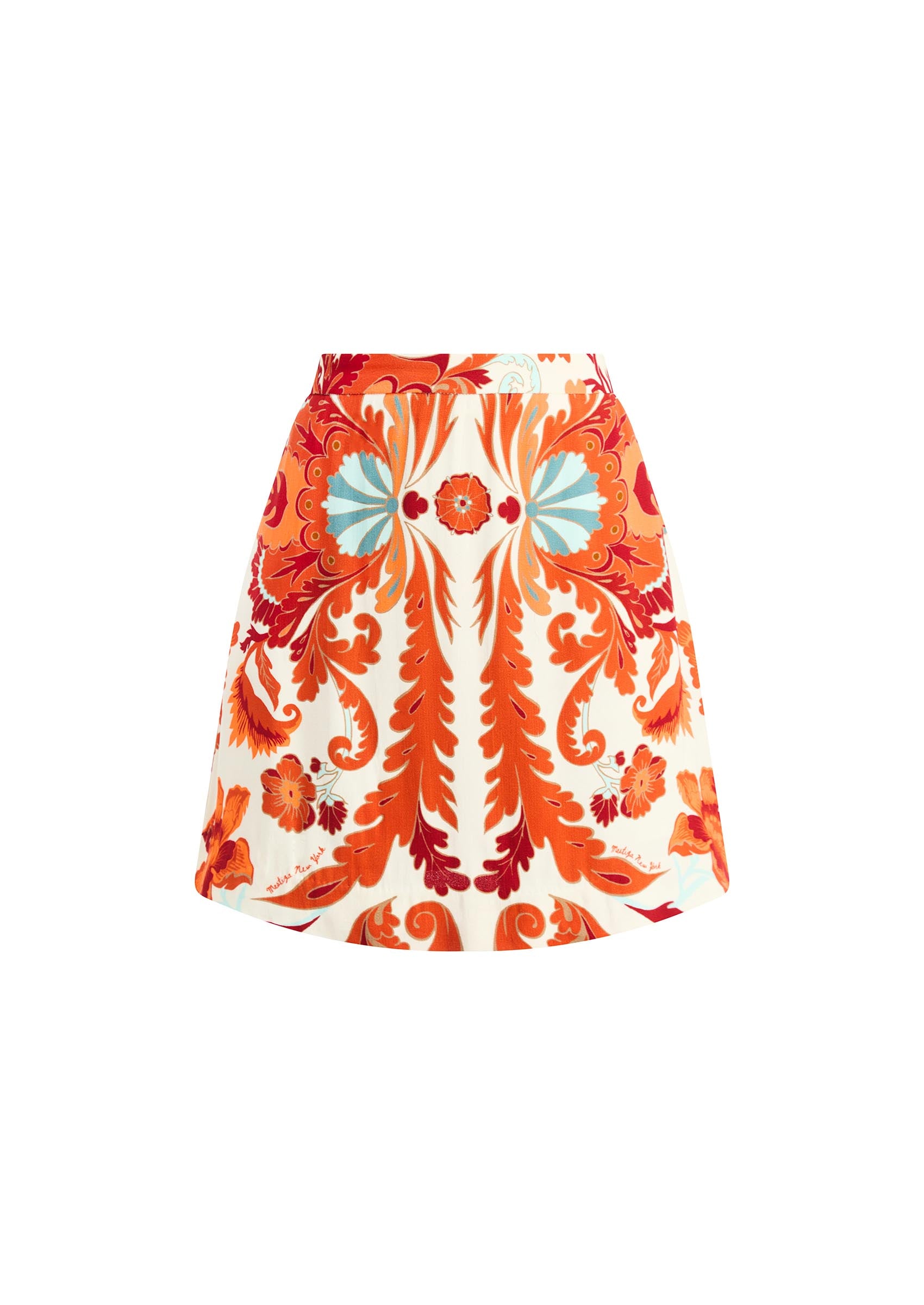 Mallory Mini Skirt in Rossa Waltz