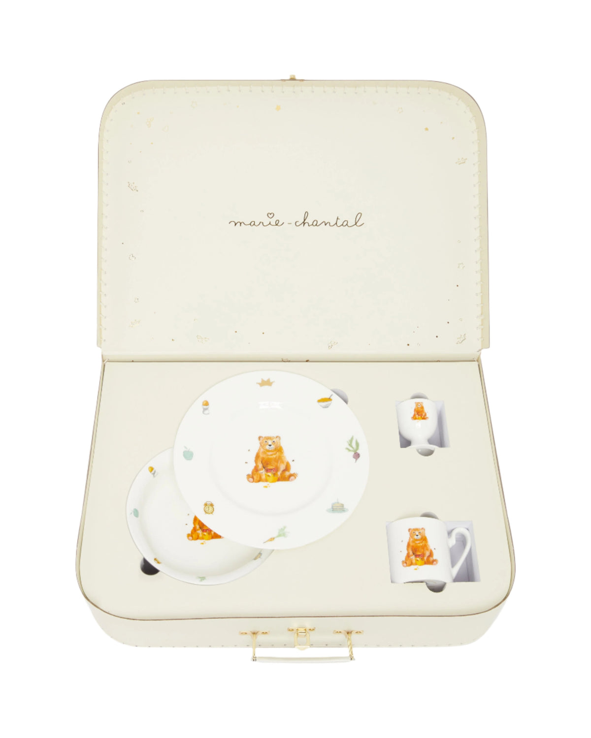 Manners Begin At Breakfast Crockery Suitcase Set