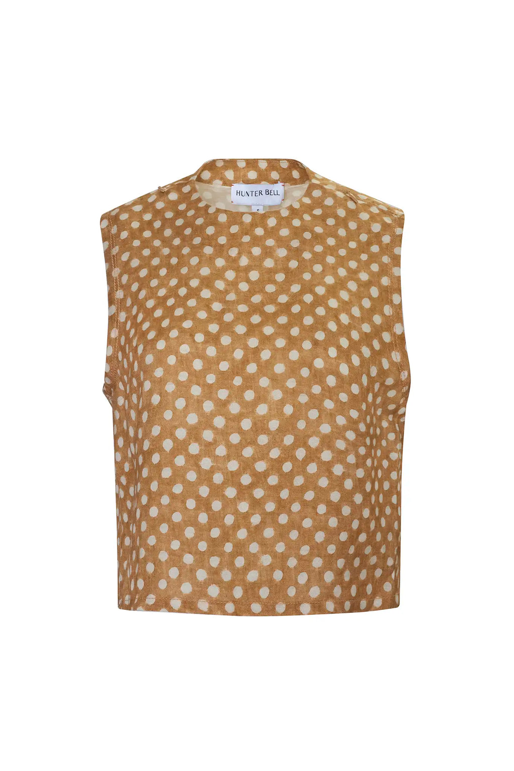The Manning Top in Coconut Sand Dot.
