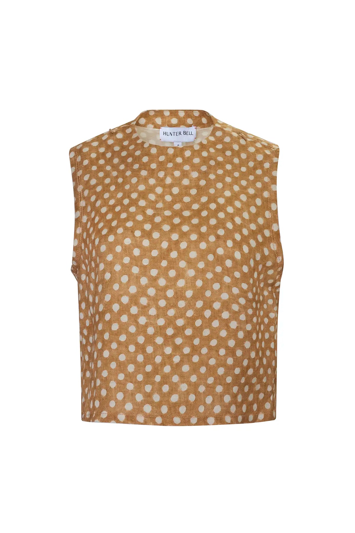 The Manning Top in Coconut Sand Dot.