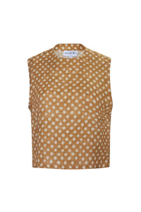 The Manning Top in Coconut Sand Dot.