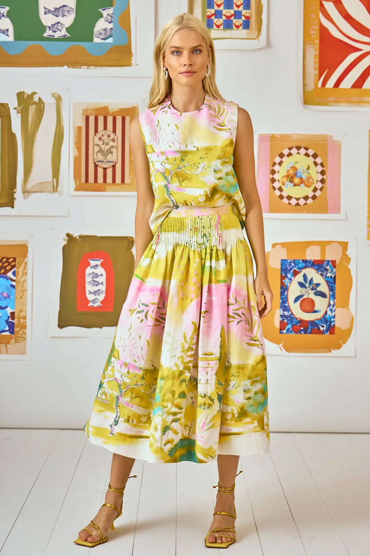 Manning Top in Ethereal Garden