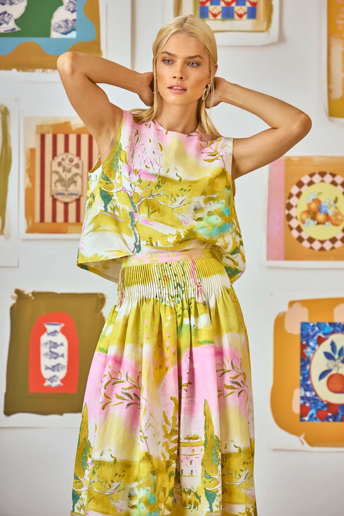 Manning Top in Ethereal Garden