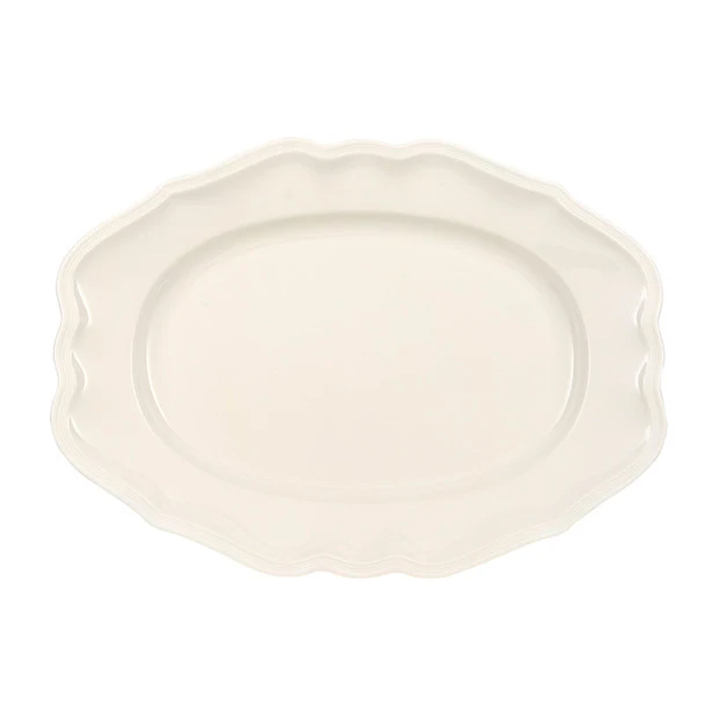 Manoir Oval Platter in White