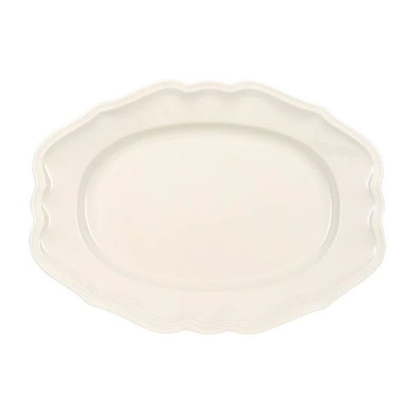 Manoir Oval Platter in White