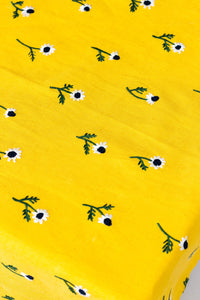 Manzanilla Rectangular Tablecloth in Mustard