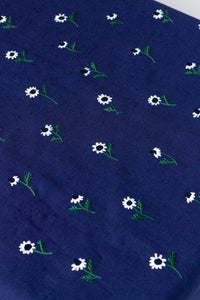 Manzanilla Rectangular Tablecloth in Navy