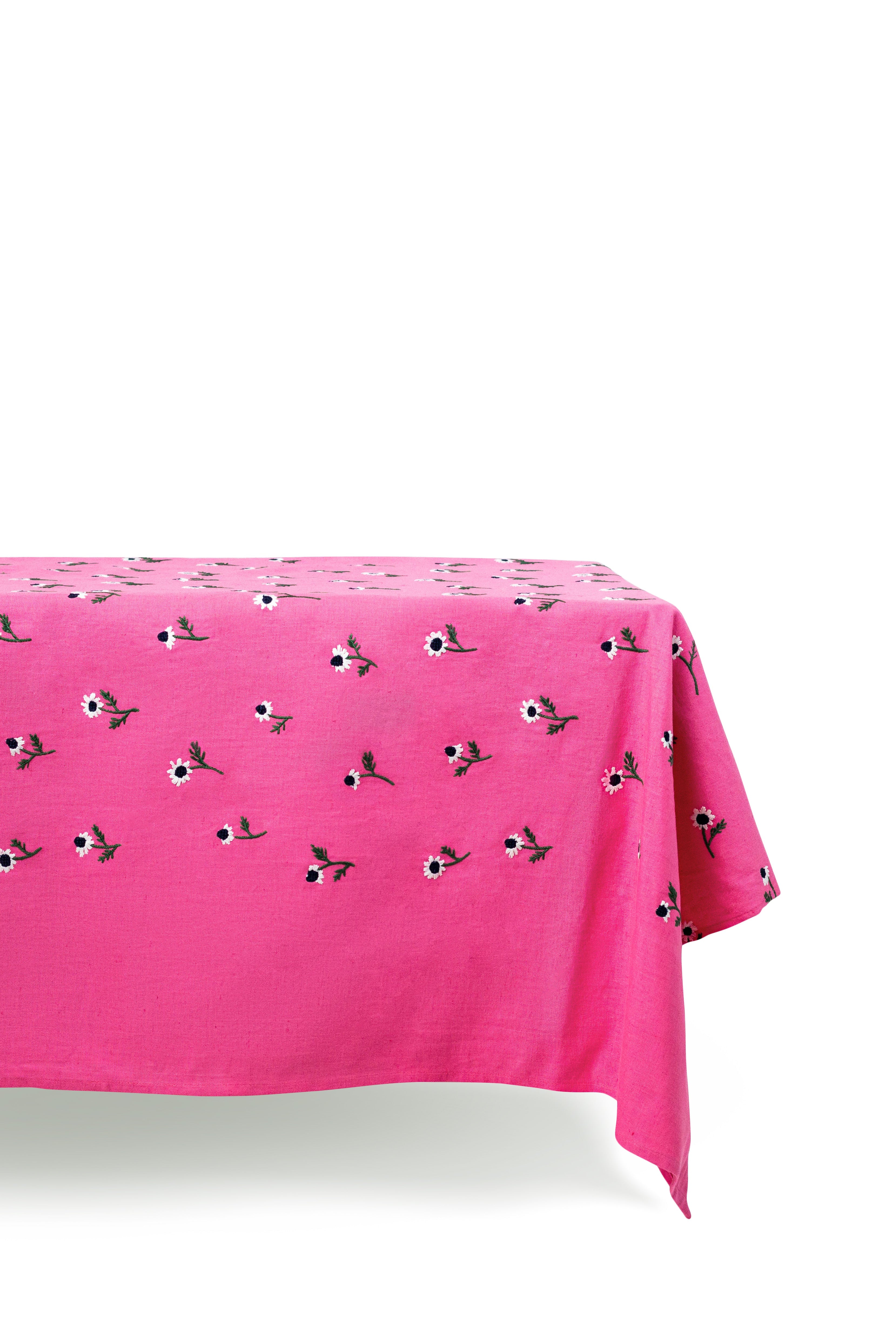 Manzanilla Rectangular Tablecloth in Bougainvillea