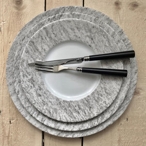 Marat Place Setting in Black Wood, Set of 5