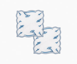 Marcella Cocktail Napkin - Set of 4 in Lapis